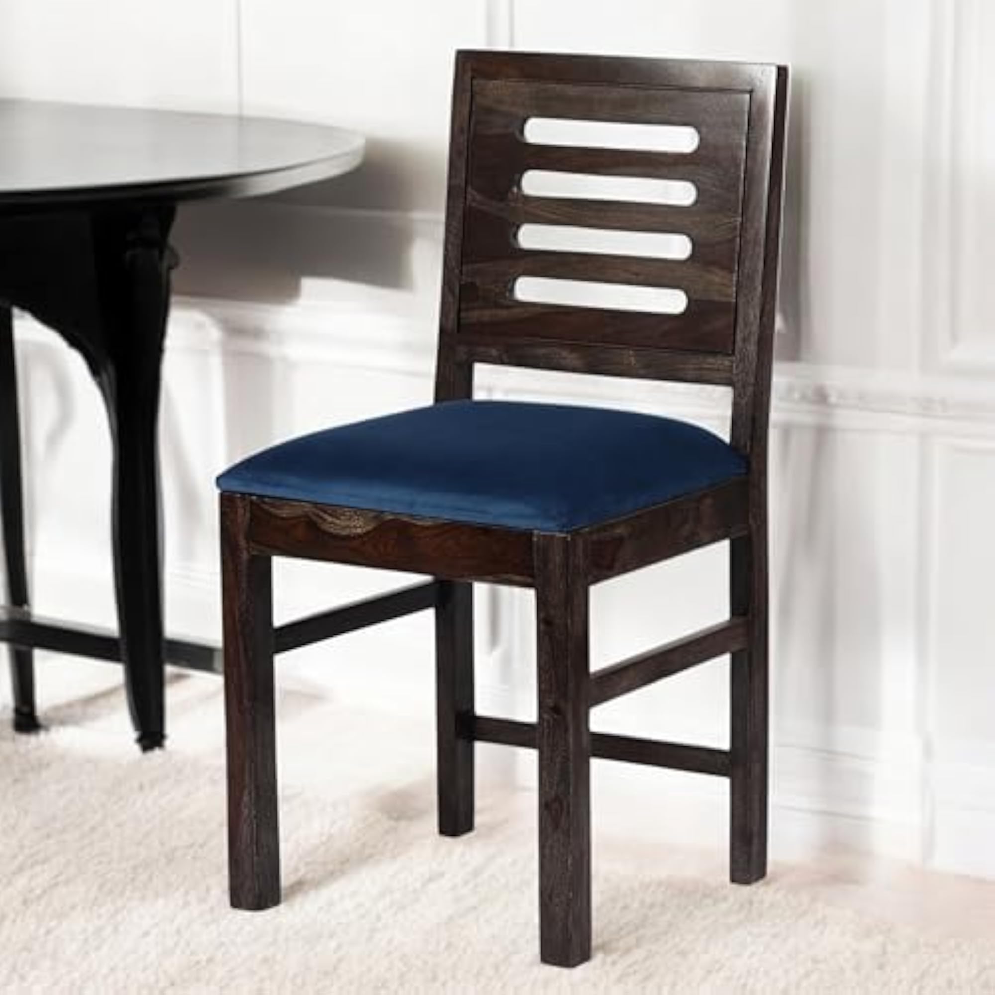 Rosslyn Sheesham Wood Dining Chair with Cushion